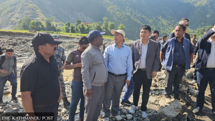 Minister Ghising directs speedy repair of BP Highway