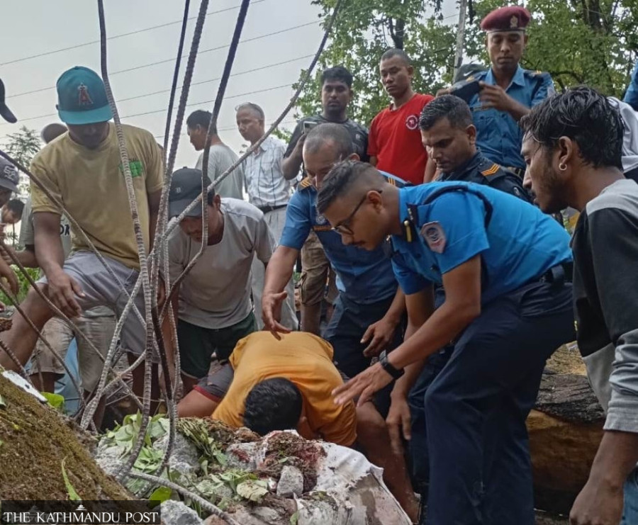Two killed, three injured as storm topples tree onto bus shelter in Nawalparasi West