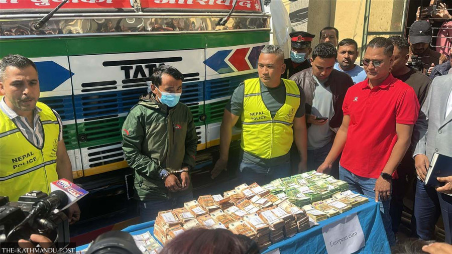 Police seize foreign currency worth Rs250 million in Kathmandu