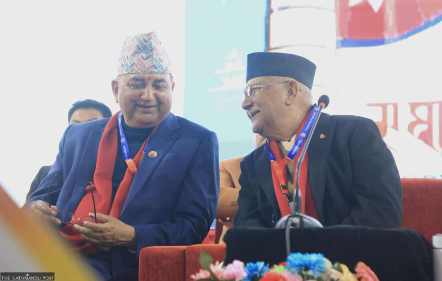 KP Sharma Oli maintains lead in vote count for UML chair