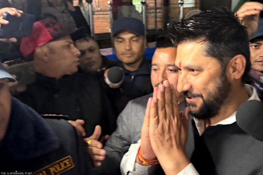 Lamichhane freed on Rs6.5m bail after 84 days in custody