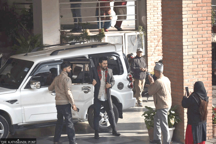 Rabi Lamichhane appears in Kathmandu District Court in cooperative fraud case