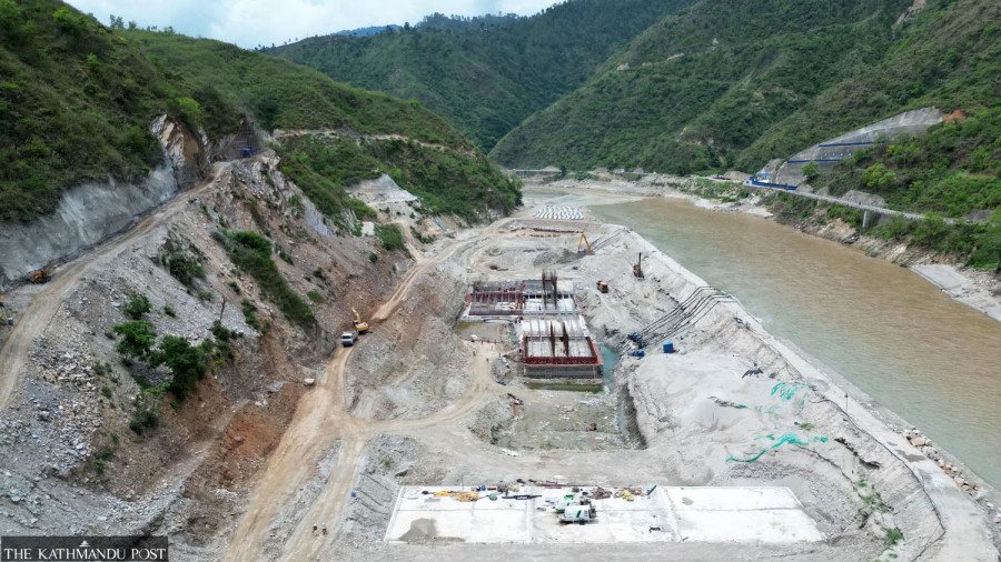 Half of contract period passed, but Sunkoshi-Marin dam construction is just 7 percent complete