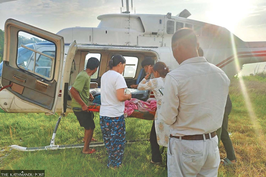 Air rescue becomes lifeline for pregnancy emergencies in remote villages of Kavrepalanchok