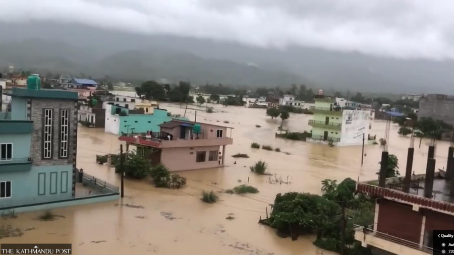 45 houses inundated in Bardaghat after heavy rainfall