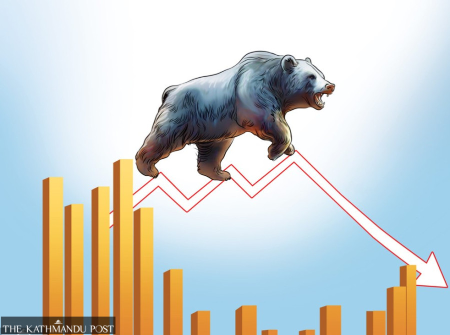 NEPSE index plunges 32.38 points as all sub-indices close in red
