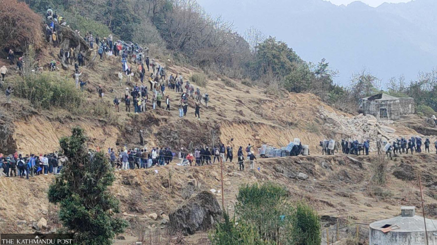 Pathibhara cable car protest resurges. Several injured
