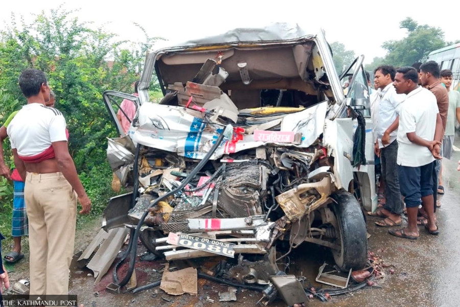 Three dead, 15 injured in Sunsari road crash