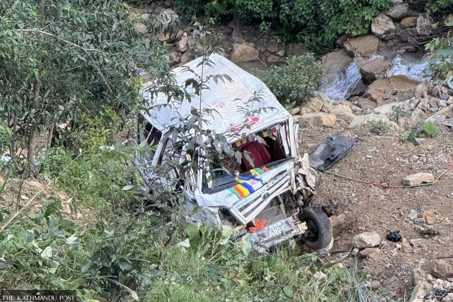 Three dead, two injured in Salyan minibus crash
