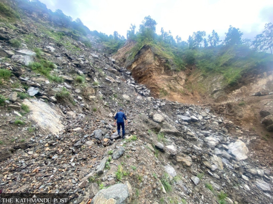 Landslides block Karnali Highway