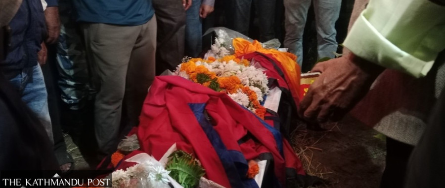 Bipin’s body reaches home on the day of Laxmipuja
