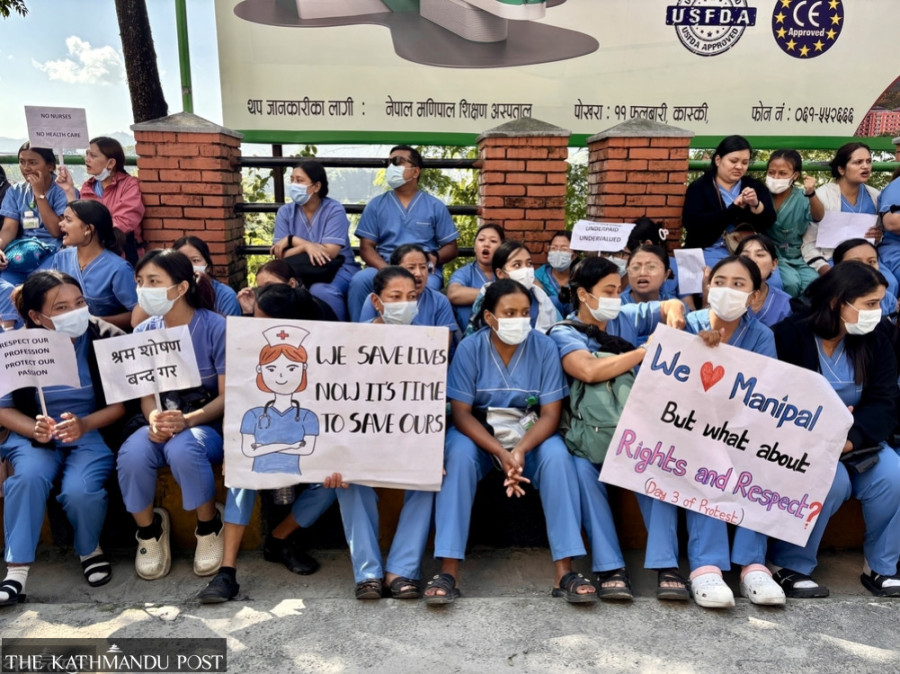 Underpaid Pokhara nurses and low-paying hospitals dig in as standoff drags on