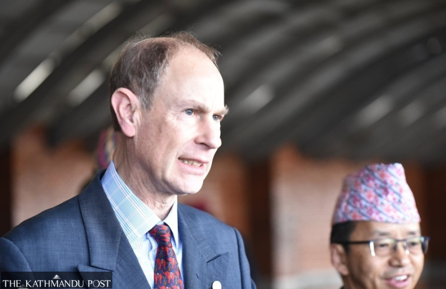 British Prince Edward, wife Sophie arrive in Nepal on a private visit