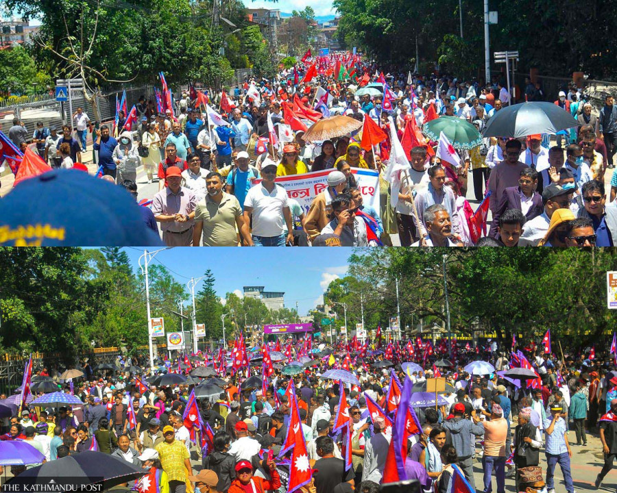Rival rallies in Kathmandu pass without incident