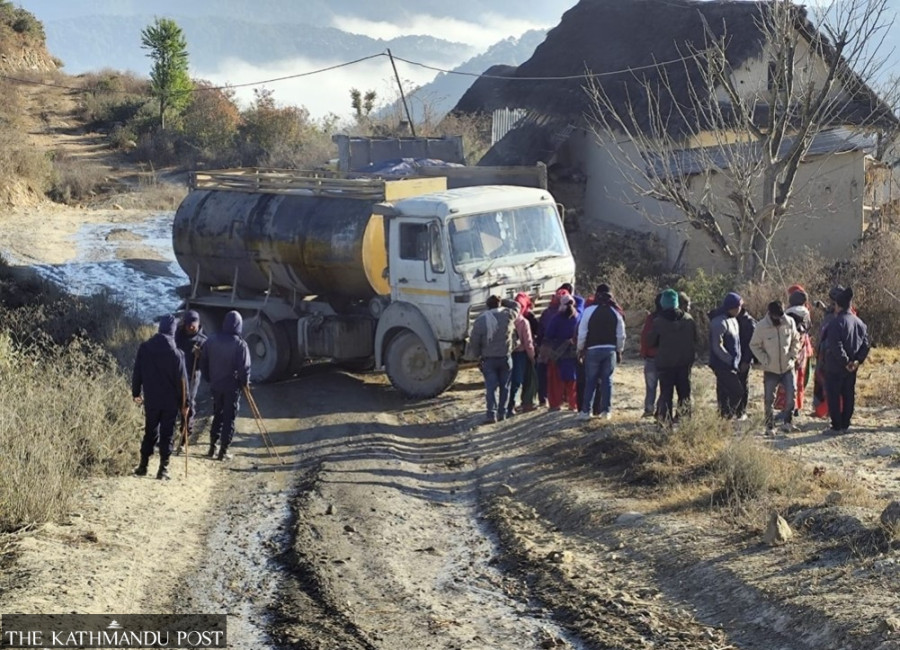 Rolpa residents resume protests against illegal limestone mining