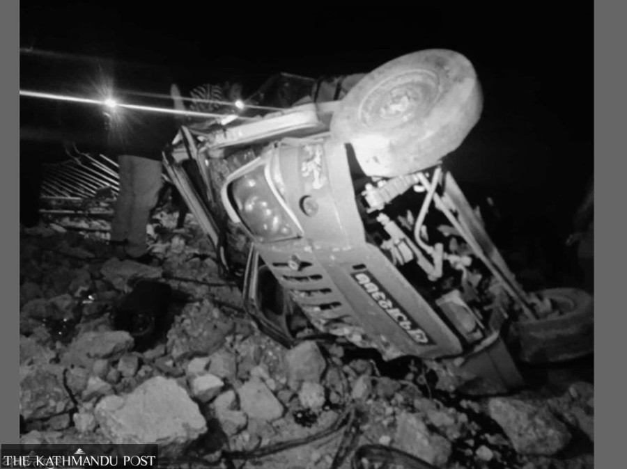 Three killed, two injured in Palpa jeep accident