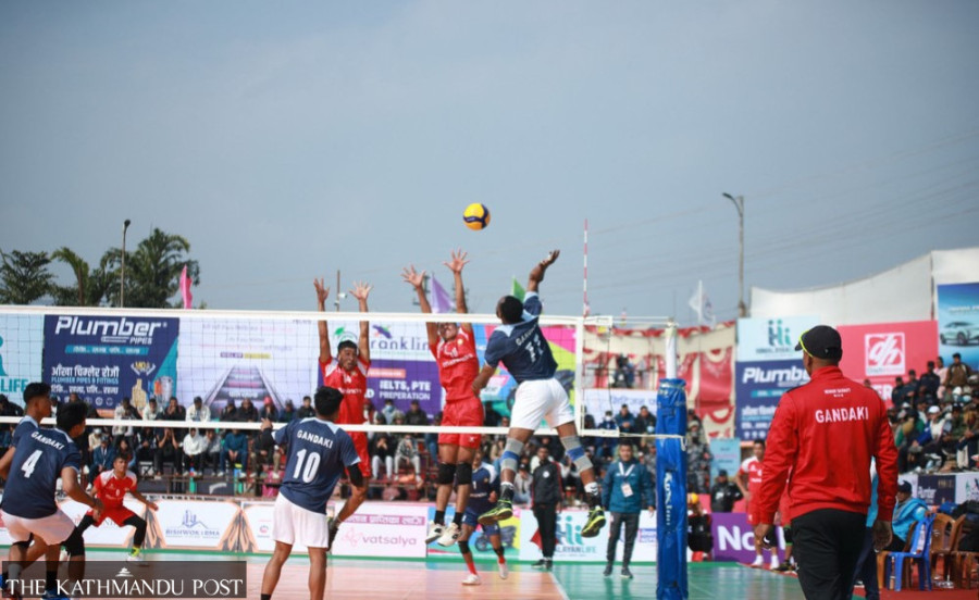 Gandaki defeats APF in Tiger Cup Volleyball