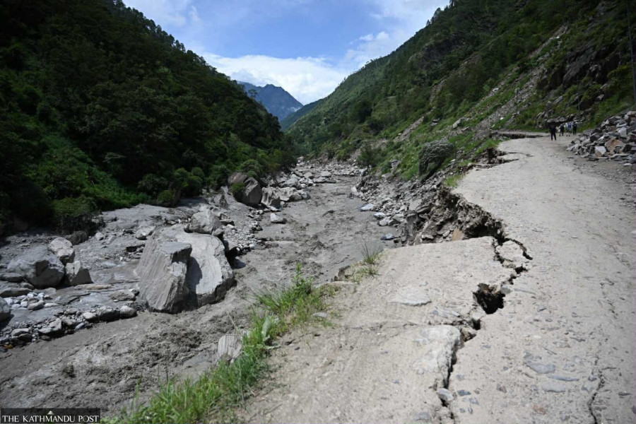 Bhotekoshi flood blocks Syaphrubesi–Rasuwagadhi road again