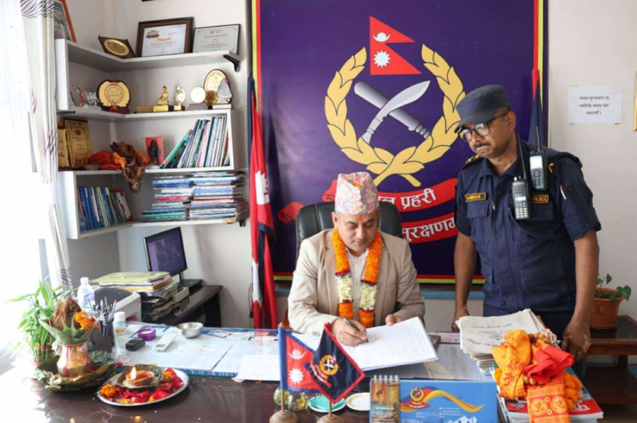 SSP Hobindra Bogati takes charge as Lalitpur police chief