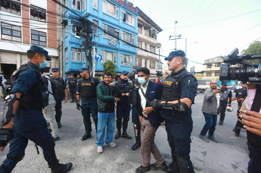 12, including Nicholous Bhusal, arrested during Maitighar protest