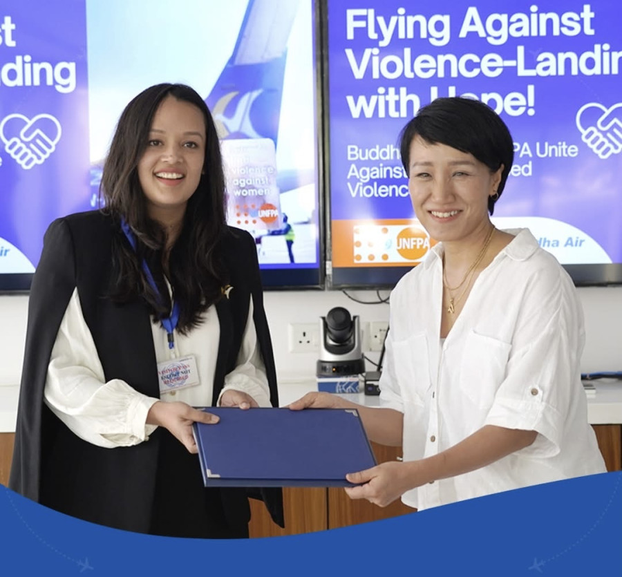 UNFPA partners with Buddha Air to combat gender-based violence