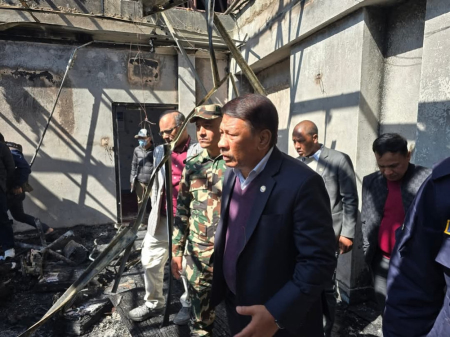 Government forms committee to assess fire damage at Ministry of Water Supply