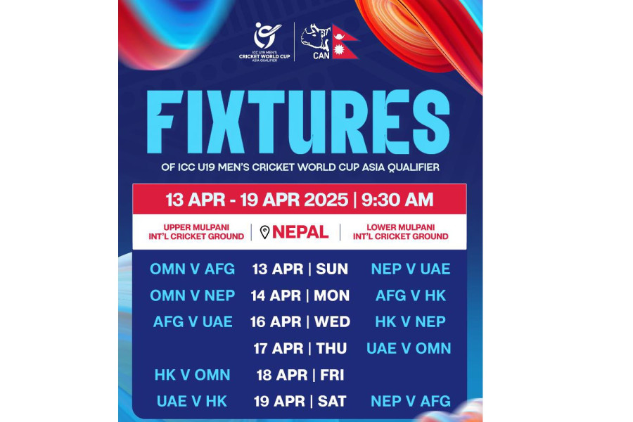 Fixtures of U19 World Cup Asia Qualifier revealed
