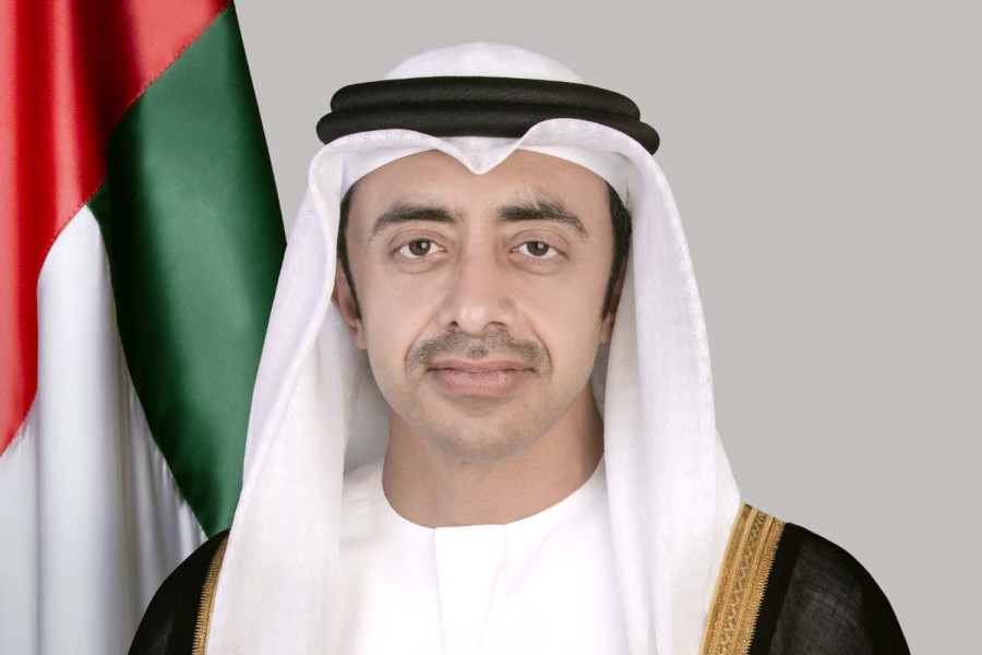 UAE foreign minister arrives in Kathmandu on two-day official visit