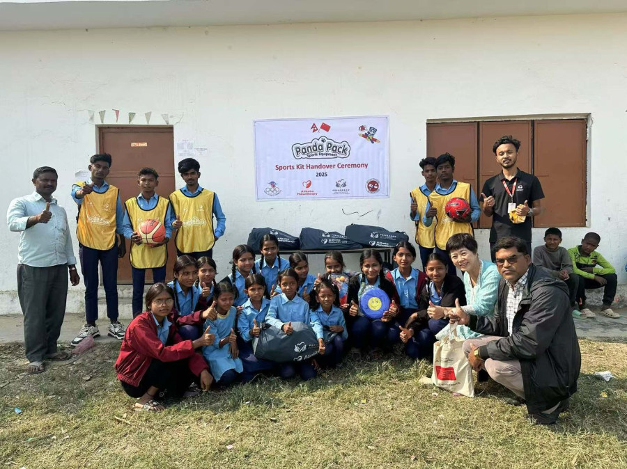 Sports kits donated by Alibaba Philanthropy to promote Olympic spirit in Nepal