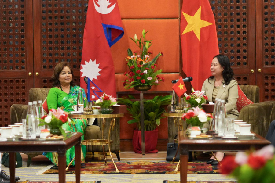 Foreign Minister Deuba meets Vietnam Vice President Xuan in Kathmandu