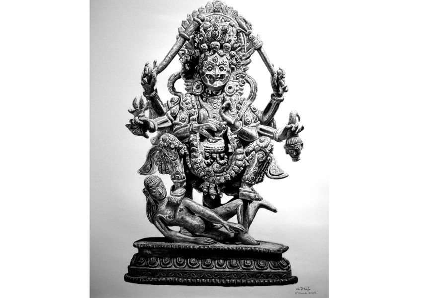 Manish Dhoju’s hyperrealist works on display