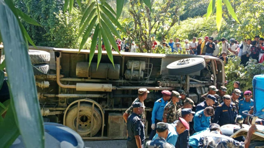 Two killed, six injured in Dhankuta bus accident