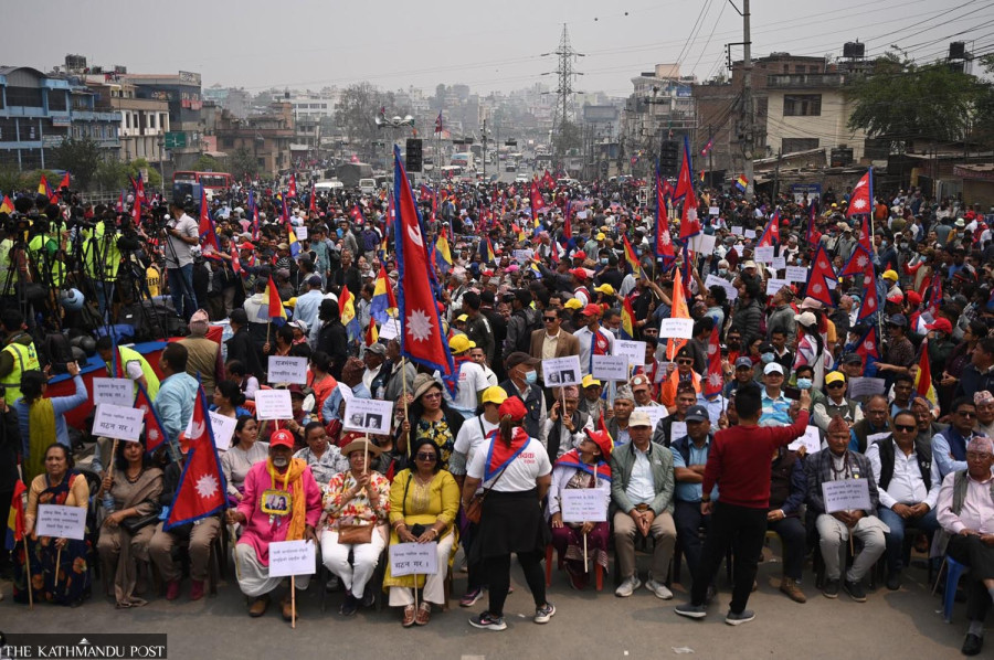 RPP demonstration peaceful but much smaller in size