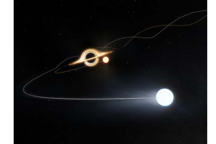 Fast-moving stars reveal supermassive black hole inside nearby galaxy