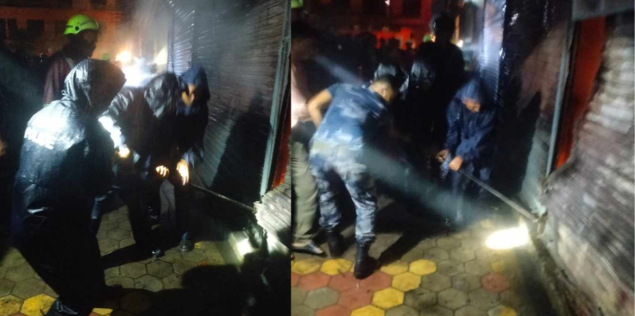 Fire guts eight shutters in Kailali