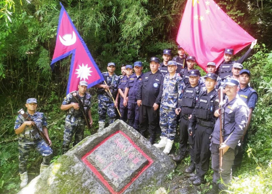 Joint Nepal-China team inspects border pillars in Kimathanka