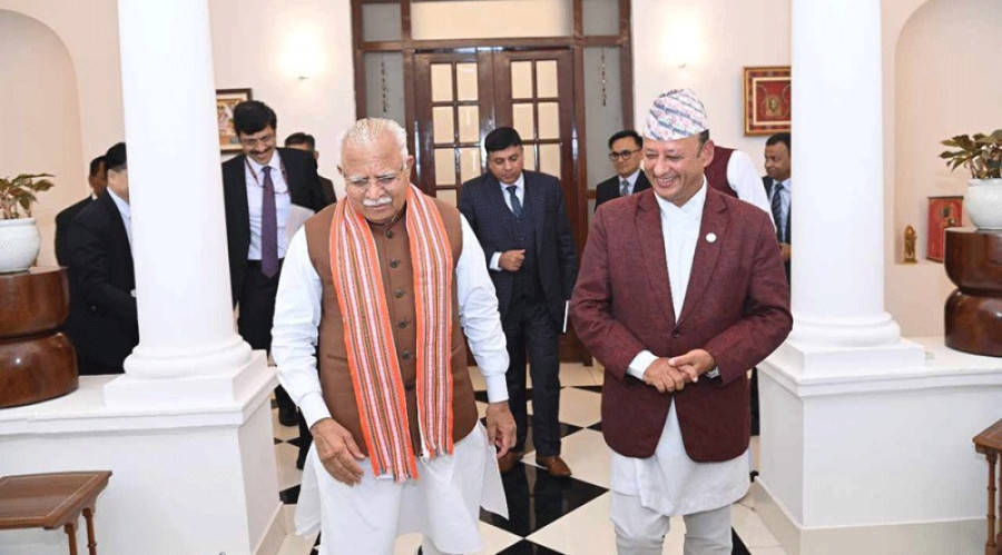 Indian power minister Khattar arriving on two-day visit
