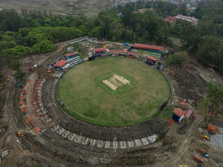 Speedy construction at TU cricket ground