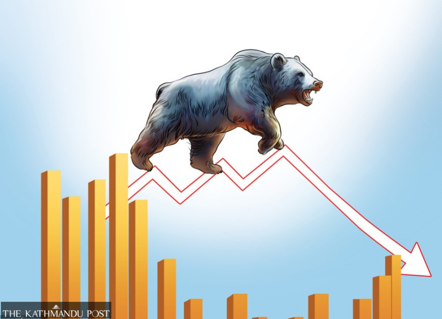Nepse drops 22 points amid decline in trading volume