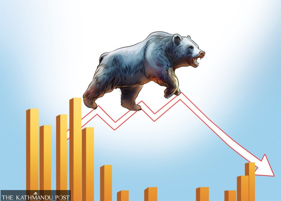 Nepse slips 19 points as market moses momentum