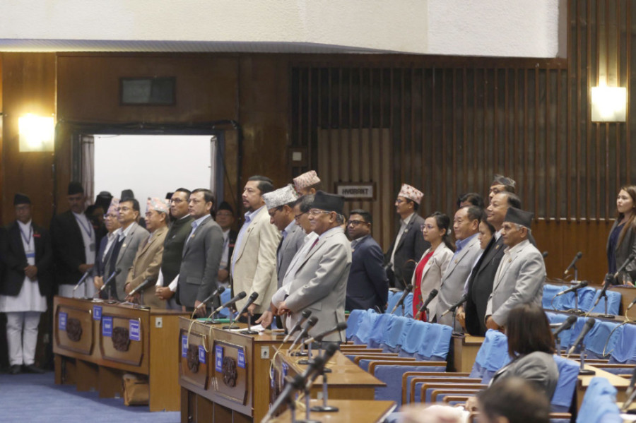 Opposition parties obstruct House meeting over Ghising’s dismissal
