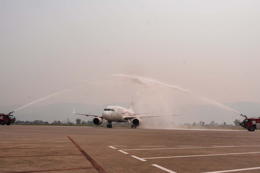 $215.96 million new Pokhara airport sees first passenger flight