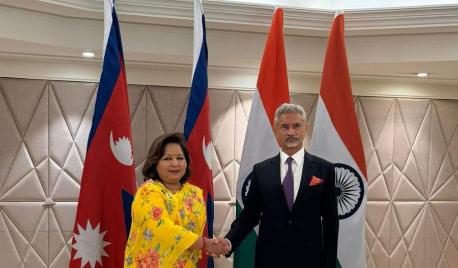 Foreign Minister Deuba holds bilateral talks with Indian counterpart Jaishankar