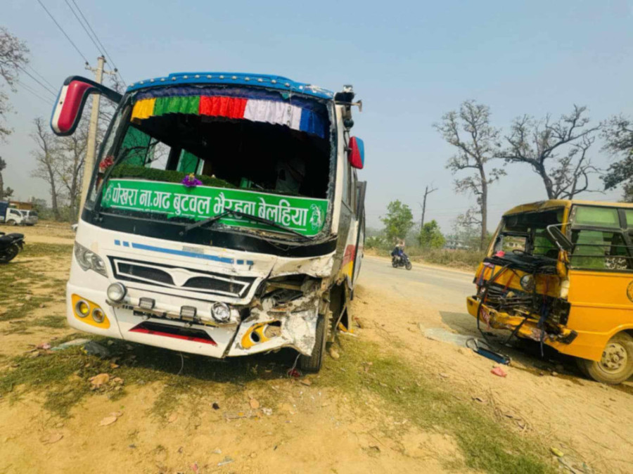 14 students among 20 injured in Nawalparasi West bus accident