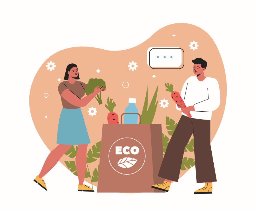 Eco-friendly eating habits