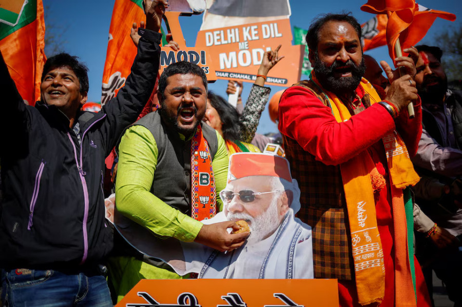 Indian PM Modi’s party set to win election in capital after 27 years out of power