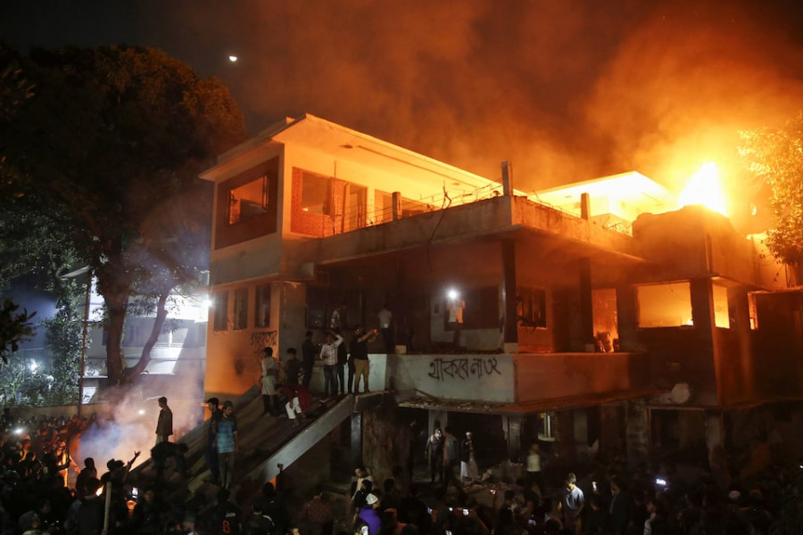 Bangladesh protesters torch ousted PM Sheikh Hasina’s father’s home