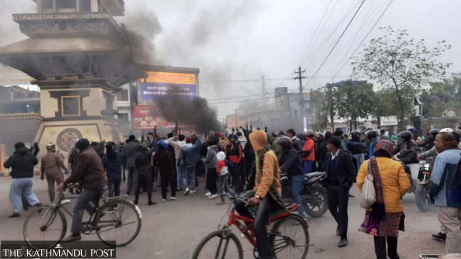 Tensions flare in Dhanusha after dispute between groups, protests ...